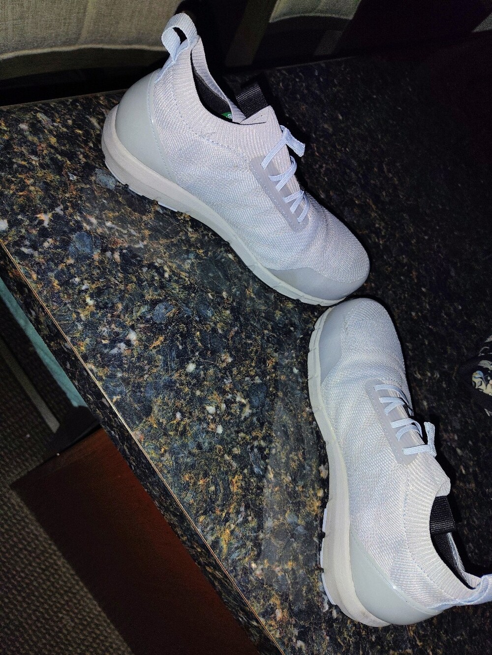 Timberland PRO White Knit Lace-Up Work Sneakers Safety Toe